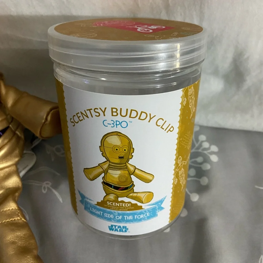 NIP Scentsy Buddy Clip C-3PO Gold Toy - Picture 2 of 2